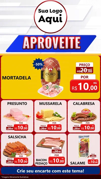Modelo de Rede Social para Stories com o tema Aproveite para Frios e Laticínios