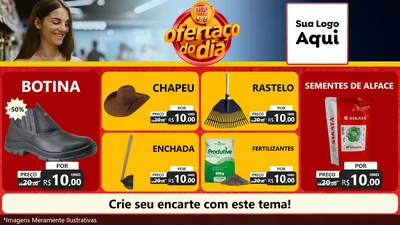 Modelo de TV para TV Horizontal com o tema Ofertaço Do Dia para Agropecuária