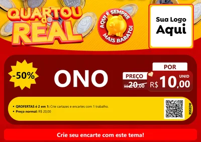Modelo de Cartaz para Cartaz A4 Horizontal com o tema Quartou do Real para Óticas