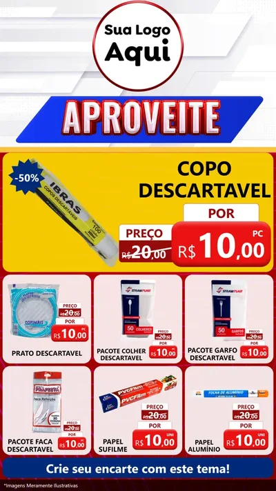 Modelo de Rede Social para Stories com o tema Aproveite para Embalagens