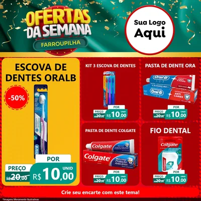 Modelo de Rede Social para Feed Facebook com o tema Ofertas da Semana Farroupilha para Higiene Pessoal
