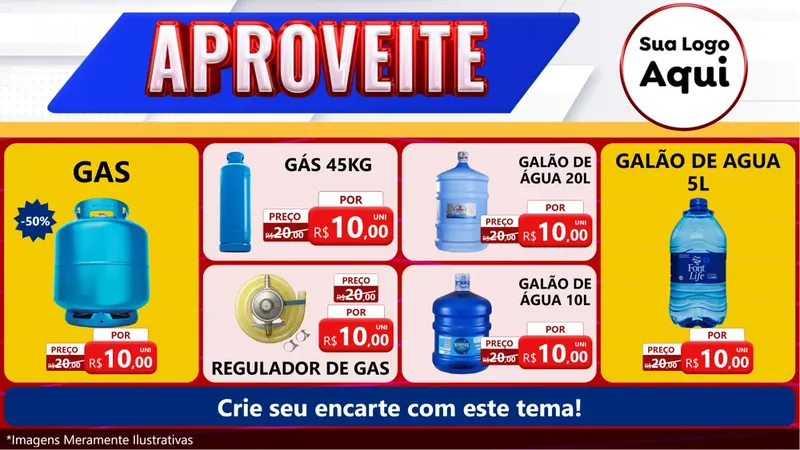 Modelo de TV para TV Horizontal com o tema Aproveite para Água e gás