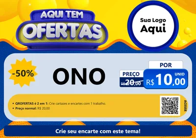 Modelo de Cartaz para Cartaz A4 Horizontal com o tema Aqui Tem Ofertas para Óticas