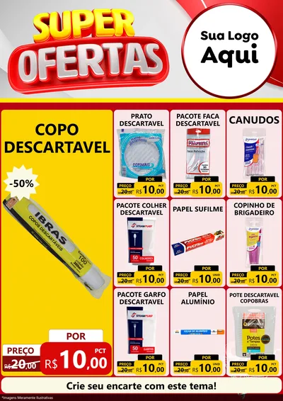 Modelo de Encarte para Encarte A4 Vertical