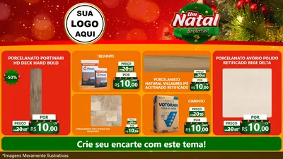 Modelo de TV para TV Horizontal com o tema Um Natal de Ofertas para Pisos e revestimentos