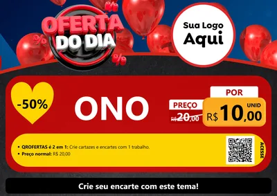 Modelo de Cartaz para Cartaz A4 Horizontal com o tema Oferta do Dia para Óticas