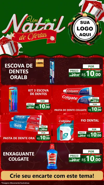 Modelo de TV para TV Vertical com o tema Um Natal de Ofertas para Higiene Pessoal