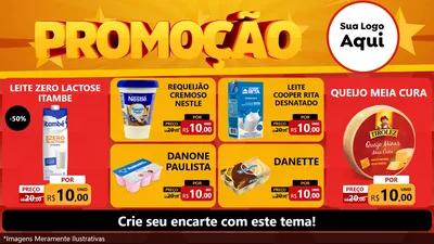 Modelo de TV para TV Horizontal com o tema Promoção para Frios e Laticínios