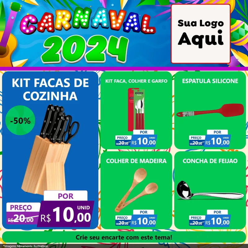Modelo de Rede Social para Feed Facebook com o tema Carnaval 2027 para Utilidades Domésticas