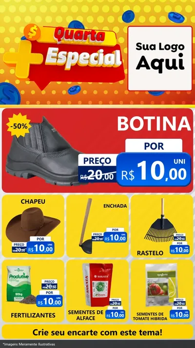 Modelo de Rede Social para Stories com o tema Quarta Mais Especial para Agropecuária