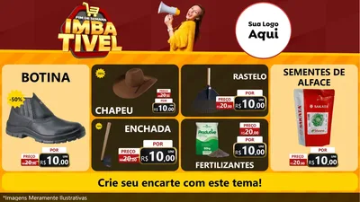 Modelo de TV para TV Horizontal com o tema Fim de Semana Imbatível para Agropecuária