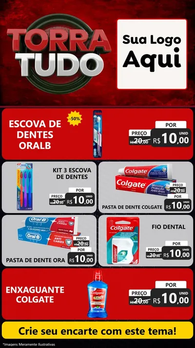Modelo de TV para TV Vertical com o tema Torra Tudo para Higiene Pessoal
