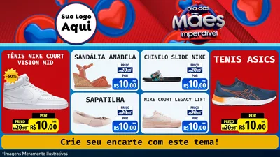 Modelo de TV para TV Horizontal com o tema Dia Das Mães Imperdível para Calçados
