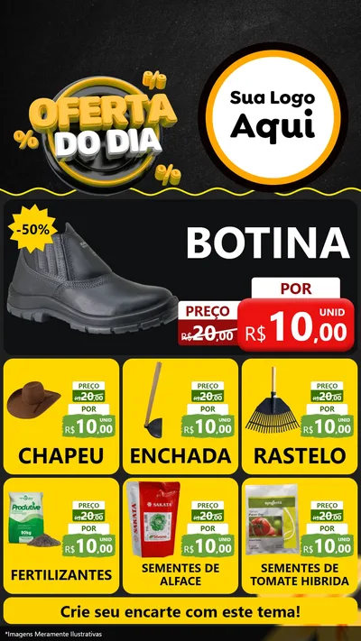 Modelo de Rede Social para Stories com o tema Oferta Do Dia para Agropecuária