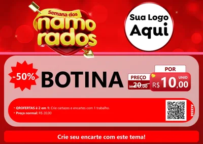 Modelo de Cartaz para Cartaz A4 Horizontal com o tema Semana dos namorados para Agropecuária