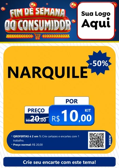 Modelo de Cartaz para Cartaz A4 Vertical com o tema Fim de Semana do Consumidor para Tabacaria