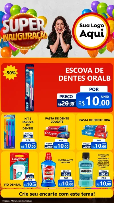 Modelo de Rede Social para Stories com o tema Super Inauguração para Higiene Pessoal