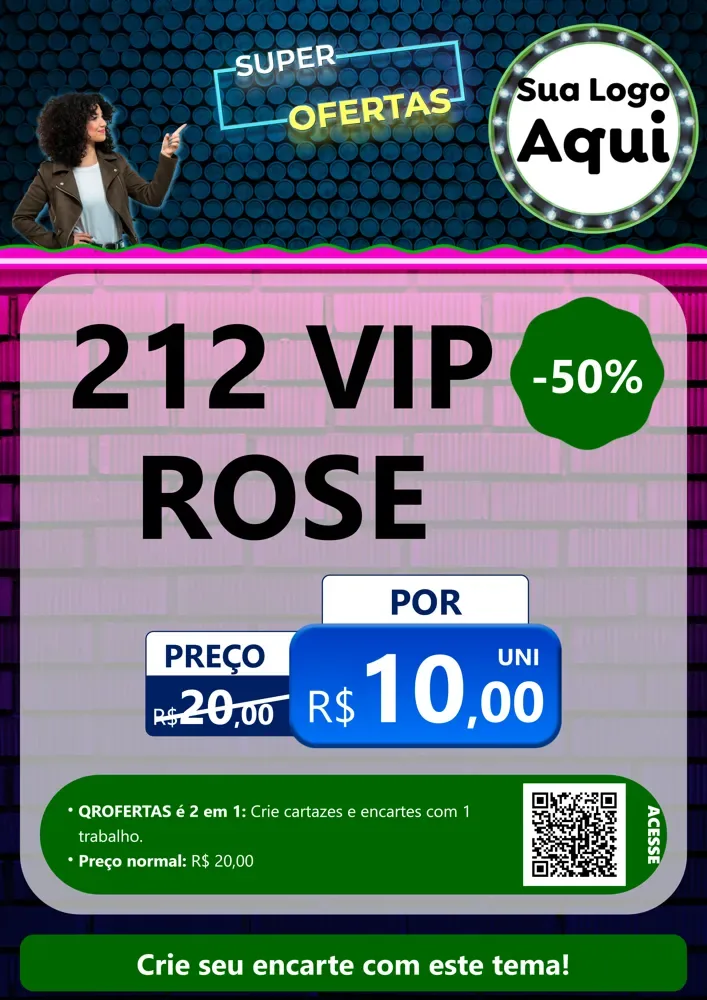 Modelo de Cartaz para Cartaz A4 Vertical com o tema Super Ofertas para Perfumes