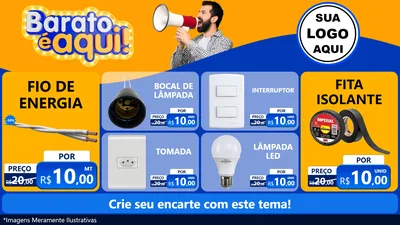 Modelo de TV para TV Horizontal com o tema Barato é aqui para Materiais Elétricos