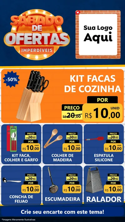 Modelo de Rede Social para Stories com o tema Sábado de Ofertas Imperdíveis para Utilidades Domésticas