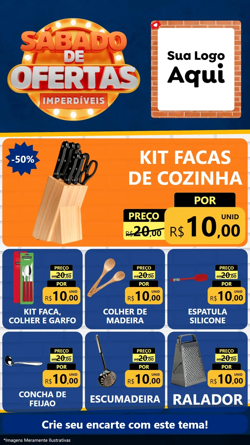 Modelo de Rede Social para Stories com o tema Sábado de Ofertas Imperdíveis para Utilidades Domésticas