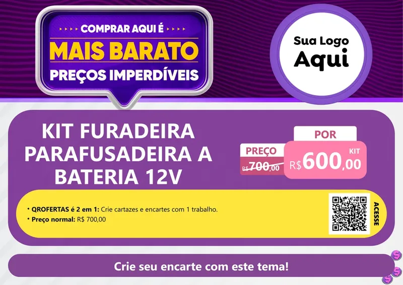Modelo de Cartaz para Cartaz A4 Horizontal com o tema Mais Barato para Maquinas e Ferramentas