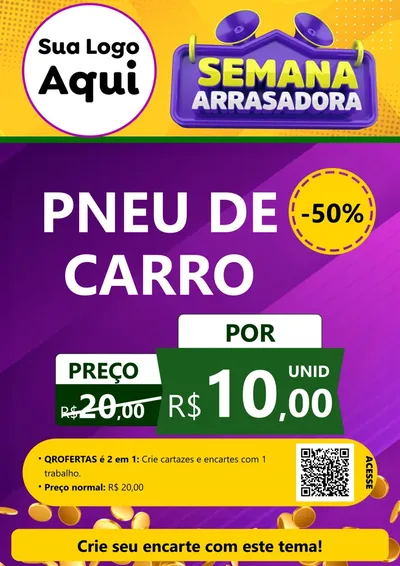 Modelo de Cartaz para Cartaz A4 Vertical