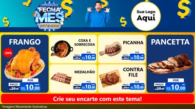 Modelo de TV para TV Horizontal com o tema Operação Fecha Mês Setembro para Assados