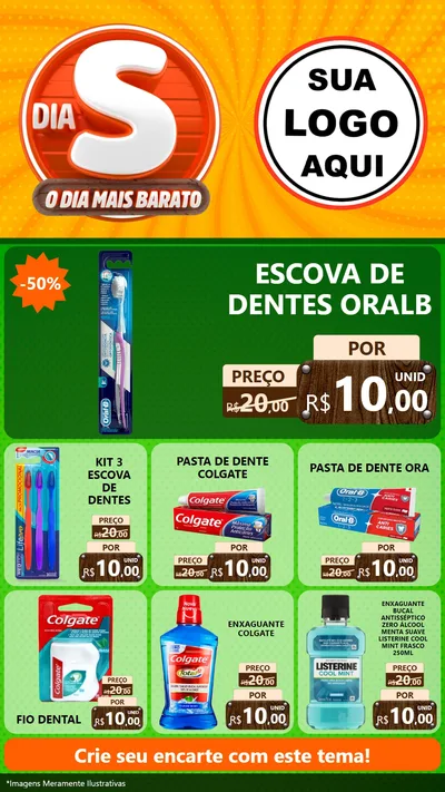 Modelo de Rede Social para Stories com o tema Dia S - O Dia Mais Barato para Higiene Pessoal