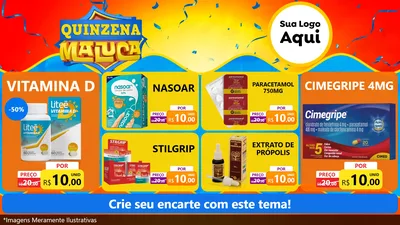 Modelo de TV para TV Horizontal com o tema Quinzena Maluca para Farmácia