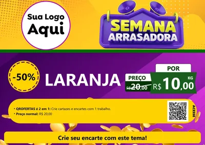 Modelo de Cartaz para Cartaz A4 Horizontal