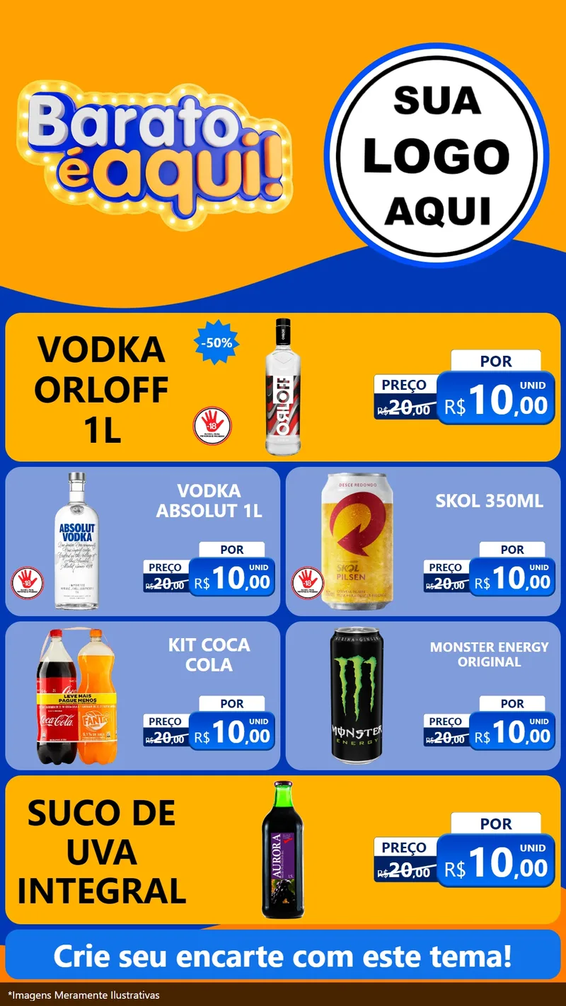 Modelo de TV para TV Vertical com o tema Barato é aqui para Distribuidora de bebidas