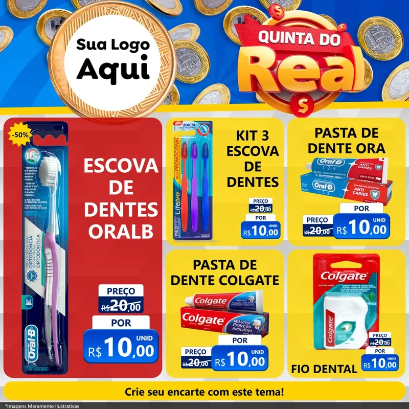 Modelo de Rede Social para Feed Facebook com o tema Quinta do Real para Higiene Pessoal