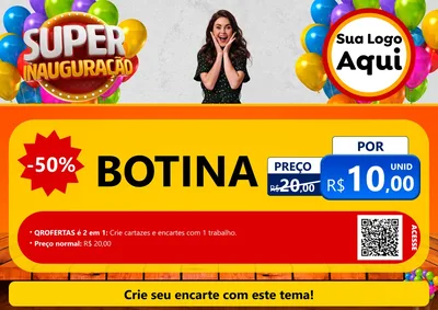 Modelo de Cartaz para Cartaz A4 Horizontal