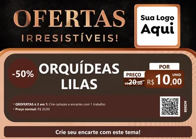 Modelo de Cartaz para Cartaz A4 Horizontal com o tema Ofertas Irresistíveis! para Floricultura e jardim