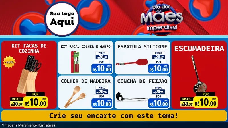 Modelo de TV para TV Horizontal com o tema Dia Das Mães Imperdível para Utilidades Domésticas