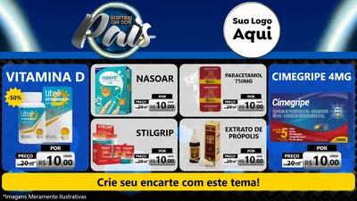 Modelo de TV para TV Horizontal com o tema Sorteio Dia Dos Pais para Farmácia