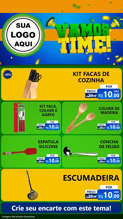Modelo de TV para TV Vertical com o tema Vamos Time! para Utilidades Domésticas