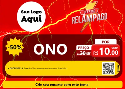 Modelo de Cartaz para Cartaz A4 Horizontal com o tema Ofertas Relâmpago para Óticas