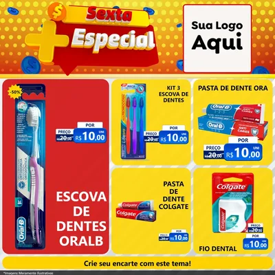Modelo de Rede Social para Feed Facebook com o tema Sexta Mais Especial para Higiene Pessoal