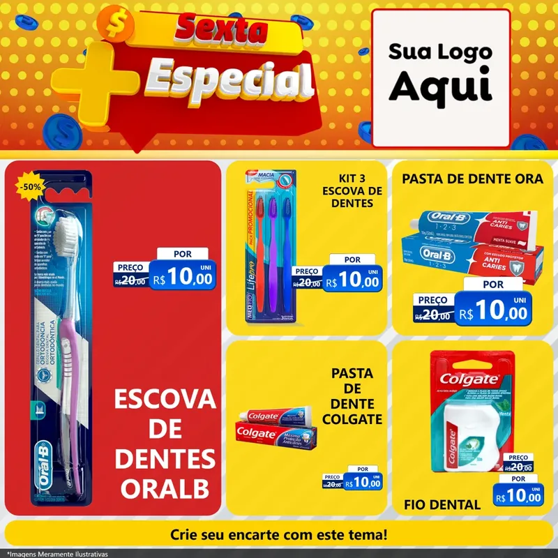 Modelo de Rede Social para Feed Facebook com o tema Sexta Mais Especial para Higiene Pessoal