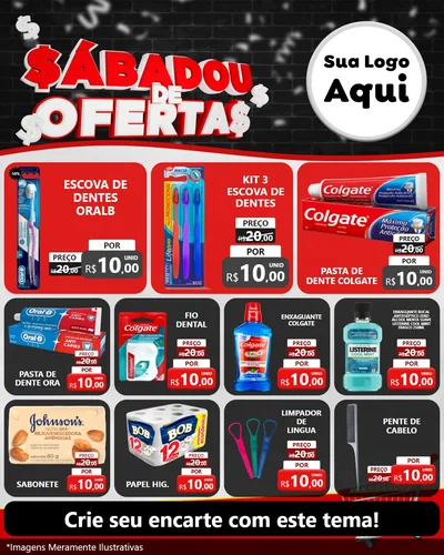 Modelo de Rede Social para Feed Instagram com o tema Sabadou de Ofertas para Higiene Pessoal