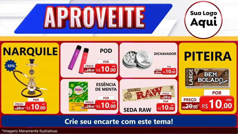 Modelo de TV para TV Horizontal com o tema Aproveite para Tabacaria