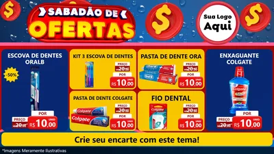 Modelo de TV para TV Horizontal com o tema Sabadão de Ofertas para Higiene Pessoal