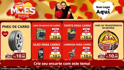 Modelo de TV para TV Horizontal com o tema Semana das Mães Premiada para Auto peças