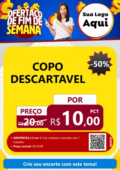 Modelo de Cartaz para Cartaz A4 Vertical