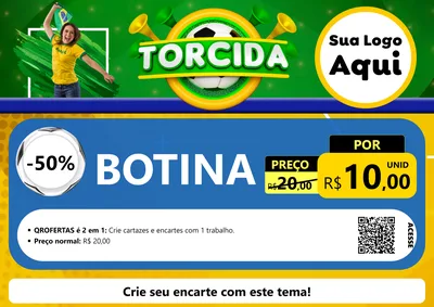 Modelo de Cartaz para Cartaz A4 Horizontal com o tema Torcida para Agropecuária