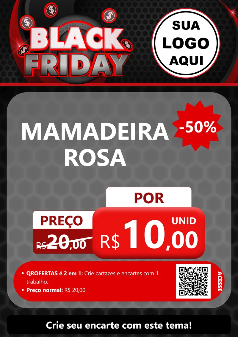 Modelo de Cartaz para Cartaz A4 Vertical com o tema Black Friday para Bebês