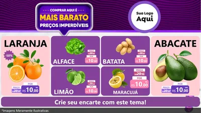 Modelo de TV para TV Horizontal com o tema Mais Barato para Hortifrúti