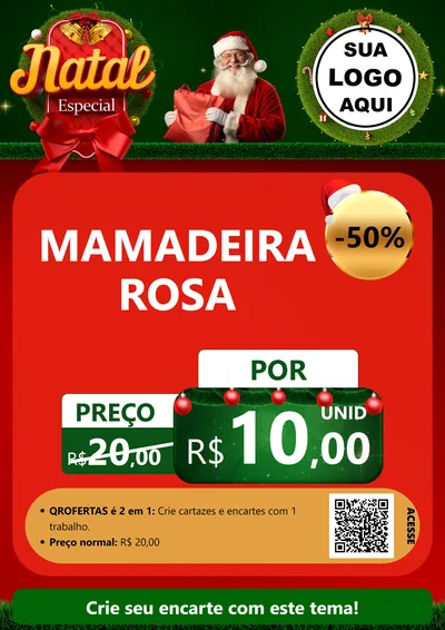 Modelo de Cartaz para Cartaz A4 Vertical com o tema Natal Especial para Bebês